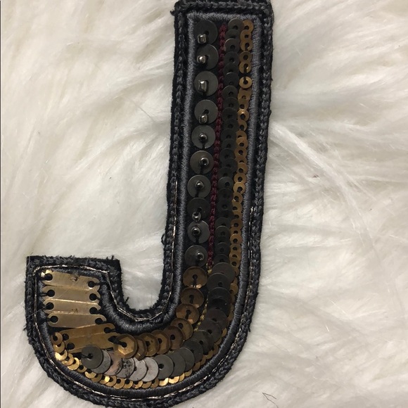 Free People Accessories Sequin Letter Bag Charm Poshmark